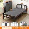 Cama individual plegable para uso doméstico, cama sencilla para dormitorio de adultos, cama de tablero duro para habitación de alquiler, cama de hierro portátil, cama de acompañante, cama extra