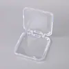 Caja de Almacenamiento Transparente de Plástico con Tapa abatible Grande y Pequeña, a Prueba de Polvo y Humedad, Caja de Plástico para Acabados, Joyero, Caja para Joyería de Cuentas