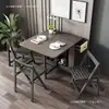 Juego de mesa y sillas plegables multifuncionales estilo nórdico, diseño moderno y minimalista, adecuado para apartamentos pequeños, mesa de comedor expandible, mesa de comedor simple