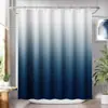 Cortina de Ducha de Color Sólido con Gradiente Transfronteriza Cortina Divisoria de Baño con Impresión Digital Impermeable y a Prueba de Moho Personalización de Fábrica Venta al por Mayor