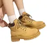 Botas Amarillas para Mujer 2026 Primavera y Otoño Nuevas Versátiles Botas de Motocicleta Moda Casual Diseño Coreano Cómodas Botas de Suela Gruesa