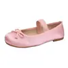 Sapatos de Salto Baixo Planos de Bico Raso Estilo Chanel para Mulheres, Nova Coleção Primavera 2026, Sapatos Mary Jane Franceses Estilo Coreano para Combinar com Saias