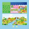 Libro de Pegatinas de Gelatina Portátil para Niños de 2-3 a 6 Años, Pegatinas de Dibujo Cognitivo para la Ilustración, Libro Silencioso para Entrenar la Concentración, Transfronterizo