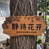 Letreros de Madera Creativos Personalizados a Medida, Hermosos Letreros para Jardín, Letreros para Puertas, Letreros Indicadores, Letreros de Madera con Texto Grabado, Letreros Colgantes de Madera Maciza, Letreros de Madera