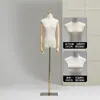 Tienda de Ropa Modelo Femenino Estante Vestido de Novia Ventana Maniquí Falso Modelo Femenino de Medio Cuerpo Accesorios Soporte de Exhibición Cuerpo Completo