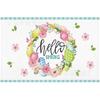 Mantel Individual de Pascua Transfronterizo Conejo Feliz Granja Casa de Campo Mantel de Mesa Rústico Decorativo Lino Estampado Mantel Individual
