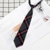 Corbata negra estilo preppy para mujer camisa jk japonesa corbata pequeña retro sin esfuerzo para hombre corbatín corto dk artículo pequeño
