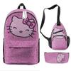 Mochila Hello Kitty Mochila Escolar para Niña de Primaria Mochila Hello Kitty de Gran Capacidad para Niña