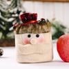 Gorro Navidad Más Vendido Navidad Cuero Dibujos Animados Bolsa de Manzana Dibujos Animados Bolsa de Regalo Hombre Viejo Bolsa de Dulces para Niños Bolsa de Almacenamiento