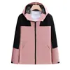 Chaqueta Exterior con Logo Impreso para Primavera y Otoño, Ropa de Montañismo Exterior Estilo Nuevo, Chaqueta Deportiva con Bloques de Color y Cuello Alto para Hombre y Mujer, Ropa de Trabajo
