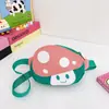 Bolsa Infantil Nova Fofa Formato de Cogumelo Bebê Pequena Bolsa de Ombro Moda Bolsa de Cintura para Menina Porta-Moedas para Menino Bolsa Transversal