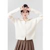 Cárdigan de Punto Retorcido con Diseño Retro para Mujer, Nuevo Suéter Casual de Manga Larga con Cremallera Estilo Coreano para Otoño e Invierno para Mujer
