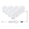 Qianrun Lighting Luz LED para Espejo Maquillaje Belleza Cabezal de Espejo Infinitamente Regulable Faro de Estudio Hollywood Iluminación de Relleno de Bajo Consumo de Energía