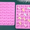 Castelo de Açúcar ponto 32 porco par até um molde vertical de cera de laca de fogo de silicone molde decorativo DIY fruta de silicone fofa