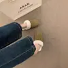 Zapatillas Retro Birkenstock Planas y Peludas para Mujer 2026 Nuevo Otoño/Invierno de Punta Cerrada Medias Zapatillas Zapatos de Algodón para la Nieve
