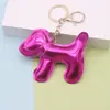 Llavero Multicolor Creativo de Cachorro Colgante de Cuero Piel Sintética Llavero Lindo de Perro Colgante Multicolor para Bolso Venta al por Mayor