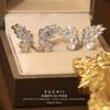 Agita el sonido SUCHI pies planos con aretes de circonita mariposa aguja de plata S925 alas de mariposa aretes creativos femeninos