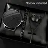 Conjunto de Relógios Venda Direta da Fábrica, Relógio Masculino de Vidro Quartzo de Alta Qualidade, Relógio Masculino com Pulseira de Aço, Dropshipping de Peça Única