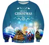 Tendencia Transfronteriza de Amazon Halloween Impresión Digital 3D Holgada Moda Cómoda Sudadera de Cuello Redondo de Otoño Ropa para Hombre