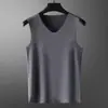 Otoño Invierno Nuevo Hombres Forro Polar Térmico Engrosado Capa Base Ropa Interior Cálida Hombres Sin Costuras Chaleco Calefactor Superior Moderno
