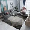 Tapete para Sala de Estar 2025 Novo Modelo Espessado Luxo Leve Sofá Mesa de Centro Tapete de Chão Simples Antiderrapante Lavável Limpável Quarto