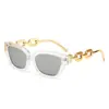 Ojo de Gato Retro Patas de Cadena Nuevas Personalidad de Alto Nivel Europeo y Americano Chica Popular Protección Solar Protector Solar Gafas de Sol Elegantes Sensación de Alto Nivel