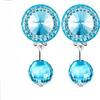 Clip para Oreja para Niños Sin Agujeros en la Oreja Diamante de Color Colgantes de Cuentas Aretes de Borla Aretes Decorativos para Niñas Un Precio Empaque Separado
