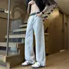 Calça Jeans Masculina Nova Primavera e Verão Calças Masculinas Estilo Americano High Street Reta Marca Tendência Versátil Calças Casuais Masculinas