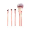 Brocha de Maquillaje Magnética 4 en 1 Transfronteriza Set Multifuncional Portátil para Polvo Suelto, Sombras de Ojos, Contorno, Herramienta de Maquillaje para Principiantes