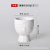 Vaso de Cerâmica Florido Simples Nórdico Branco Jardinagem Planta em Vaso Ornamentos de Porcelana Branca Vaso de Flor Suculenta Mesa Interna Planta Verde Vaso