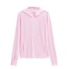 Roupa de Proteção Solar com Capuz e Zíper Cardigan Respirável de Malha de Seda Gelada Ultra-Fina para Verão de Mulheres Japonesas Anti-UV 433703