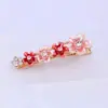 Clip de Pico de Pato Pintado Florido Popular Transfronterizo Pasador Estilo Antiguo Accesorios para el Cabello Venta al por Mayor Aleación Pinza Lateral para Mujer Pasador Personalización