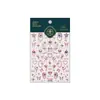Pegatinas para Uñas Tensor Magic Girl Láser Corazón de Amor M1410 Serie Dulce Fresca Hermosa Chica Estrella Luna Corazón de Amor