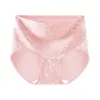 Pantaletas de algodón puro para mujer de cintura alta con control de abdomen para verano, con estampado de letras, levanta glúteos, alta elasticidad, no aprietan, con estampado floral de rosas