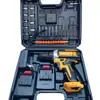 Taladro de Impacto Manual Eléctrico Destornillador Taladro Eléctrico de Litio Taladro Pistola Multifunción Taladro Recargable Eléctrico de Litio Juego de Taladro