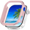 Qingfeng Adecuado para Redmiwatch6 Funda Protectora Recortada Media Cubierta Diamante Redmi Watch 6 Funda de Diamante de una Sola Fila