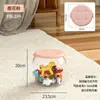 Caixa de Armazenamento para Bonecas, Tubo de Armazenamento de Brinquedos, Organizador de Bichos de Pelúcia, Banquinho Transparente de Armazenamento para Bonecas Infantis