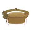 Riñonera táctica, riñonera Oxford multifuncional para exteriores para teléfono, bolsa de almacenamiento para ciclismo y running, funda oculta