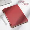 Cuaderno de hojas sueltas B5 es cómodo de sostener, desmontable, cuaderno de espiral estudiantil A5, bloc de notas de oficina grueso con cubierta recargable