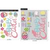 Stickers de Pascua de Amazon Transfronterizos Conejo Huevos Lindo Dibujos Animados Pegatinas de Pared Decoración de Pascua Pegatinas Electrostáticas
