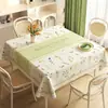 Mantel Cuadrado Fresco y Sencillo Estilo Ins, Impermeable, Resistente al Aceite, Lavable, Mantel Cuadrado para Mesa de Comedor, Lujo Ligero, Sensación de Alta Gama, Mantel para Mesa de Café