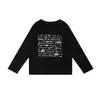 DD2026 Nueva Ropa para Mujer Tallas Grandes Top Holgado Versátil Vintage Cuello Redondo Estampado de Letras Manga Larga Camiseta W-360