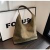 Bolsa de Camurça Transfronteiriça Feminina Grande Capacidade 2025 Nova Outono e Inverno Versátil Ombro Único Bolsa Sogra Sacola Tote para Trabalho