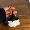 DIY Halloween Dress-up Pequeno Fantasma Pingente Tecido à Mão Bolsa Acabada Acessórios Bonito Casal Namorada Chaveiro