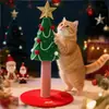 Estructura para trepar gatos de Navidad, Nido para gatos, Árbol para gatos, Estante para gatos de terciopelo de una pieza para invierno, Ahorrador de espacio pequeño, Poste rascador para gatos de sisal resistente al desgaste
