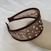Diadema Estilo Hepburn con un Toque Vintage, 2026 Perla Suave Versátil de Ala Ancha para Salir, Accesorio para la Cabeza de Estilo Japonés y Coreano de Copa Alta