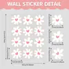 Pegatinas de pared bohemias, decoración de pared, pegatinas de pared de PVC para habitación infantil, pegatinas para ventanas, pegatinas de margaritas, papel tapiz para dormitorio