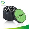 Novo Moedor Transfronteiriço de 50mm de Liga de Zinco de Quatro Camadas Toppuff Padrão Verde Moedor de Kirsite