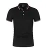 Camisa polo de color liso para hombre de venta caliente en comercio electrónico transfronterizo, camiseta lisa de manga corta de talla grande para comercio exterior, tendencia suelta de manga corta europea y americana