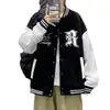 Estilo americano da moda marca beisebol terno jaqueta masculina primavera e outono verão solto Duffian Shuai High Street jaqueta casual masculina roupas superiores